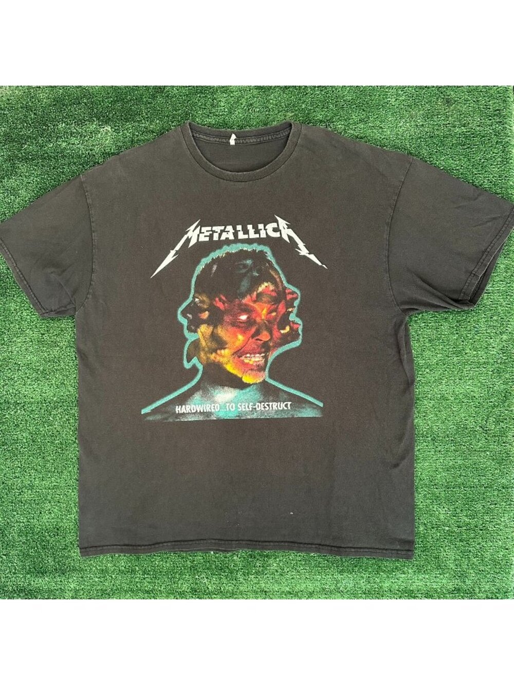 Metallica Hardwired To Self Destruct WorldWired Tour T-Shirt Black L Grunge Punk